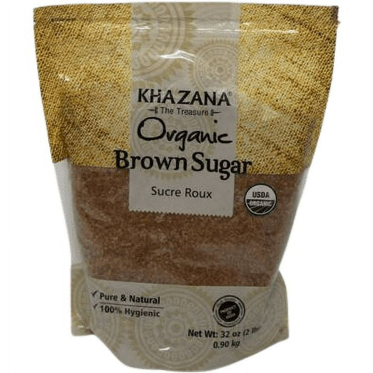 Khazana Organic Brown Sugar - 2 Lb (908 Gm) [FS] - Walmart.com