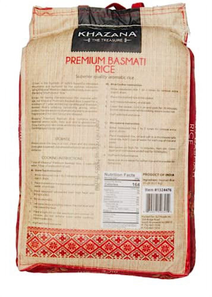 Khazana Premium Basmati Rice 20 lbs Bag