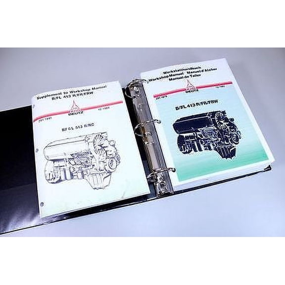 Khd Deutz Bfl 413 Bf6L 513 Diesel Engine Service Repair Manual Shop Book Set