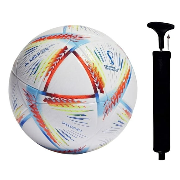 Khel Adda Qatar World Cup Football For All Ages Suited For The Grass Fields | Pu | Suitable For Grass |practice Ball | Soccer Ball | For Unisex | Football Size 5 | Multicolour