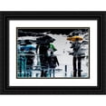 thumbnail image 1 of Khemkum, Ekkachai 14x11 Black Ornate Wood Framed with Double Matting Museum Art Print Titled - Walk on the rain, 1 of 4