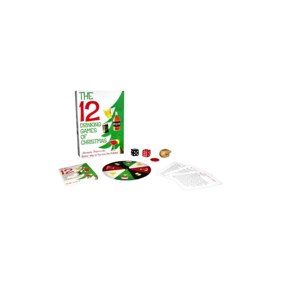 Kheper Games 12 Drinking Games of Christmas, Board Game, 3-10 Players