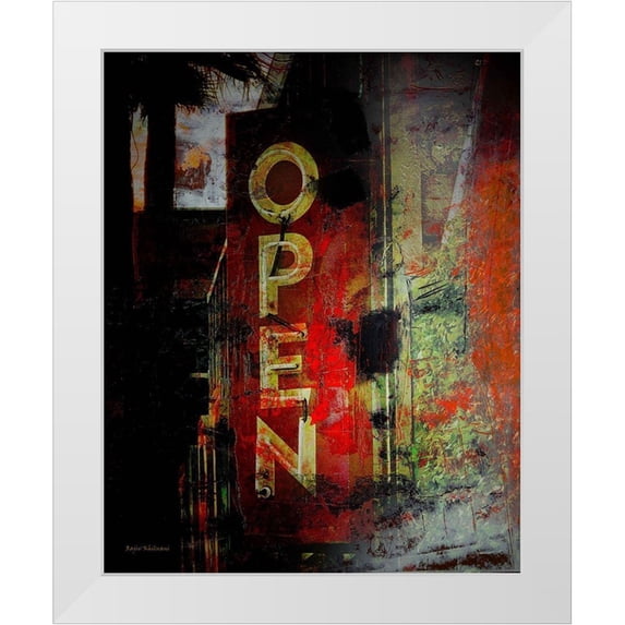 Khilnani, Rajiv 20x24 White Modern Wood Framed Museum Art Print Titled - Open