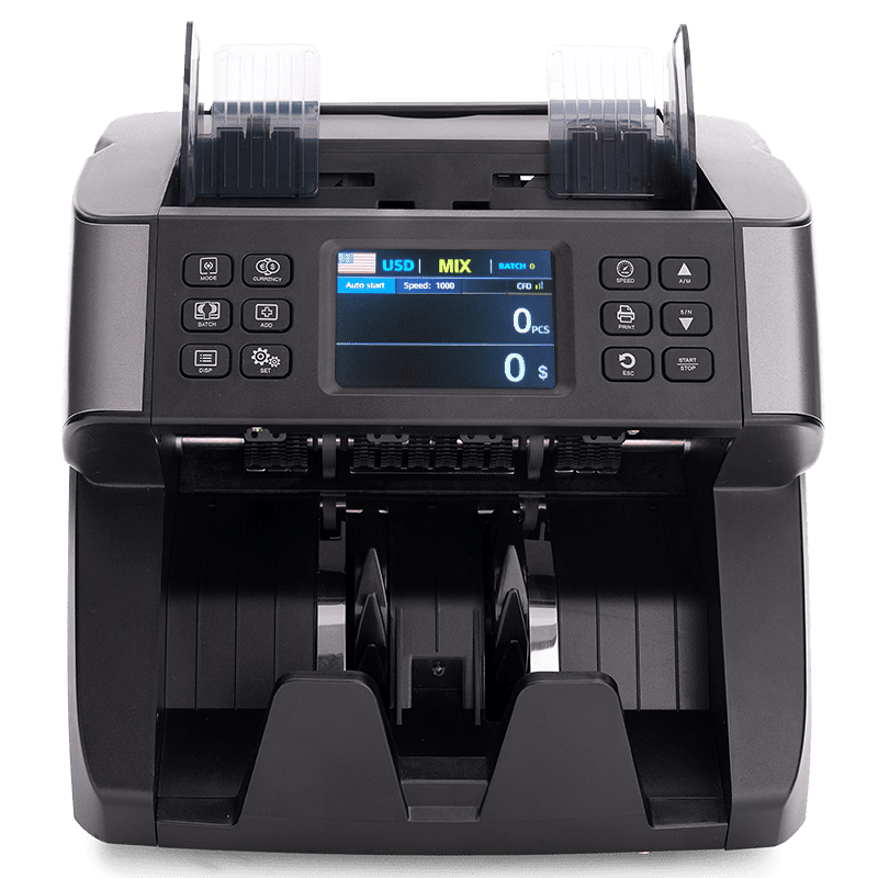 Khippus Pro5500 Bill Money Counter Machine Mixed Value Denomination and