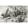 thumbnail image 1 of Khoisan Natives Riding Pack Oxen In Africa In The 19Th Century. From Africa By Keith Johnston Published 1884., 1 of 3