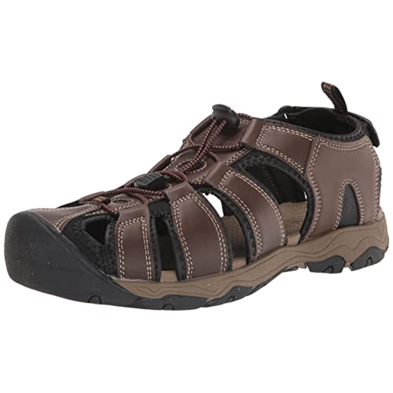 Khombu Hal Fisherman Sandals Waterproof, Protective Bump Toe 