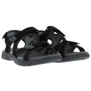 Khombu Ladies' Women's Outdoor Hiking Sandals, Comfortable Summer Sport Sandals, Athletic Walking Water Shoes (Black, 9)