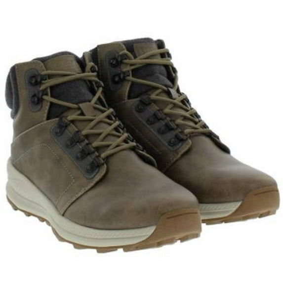 Khombu Men's Memory Foam Lightweight Hiker Boot - Brown or Grey (10, Grey)