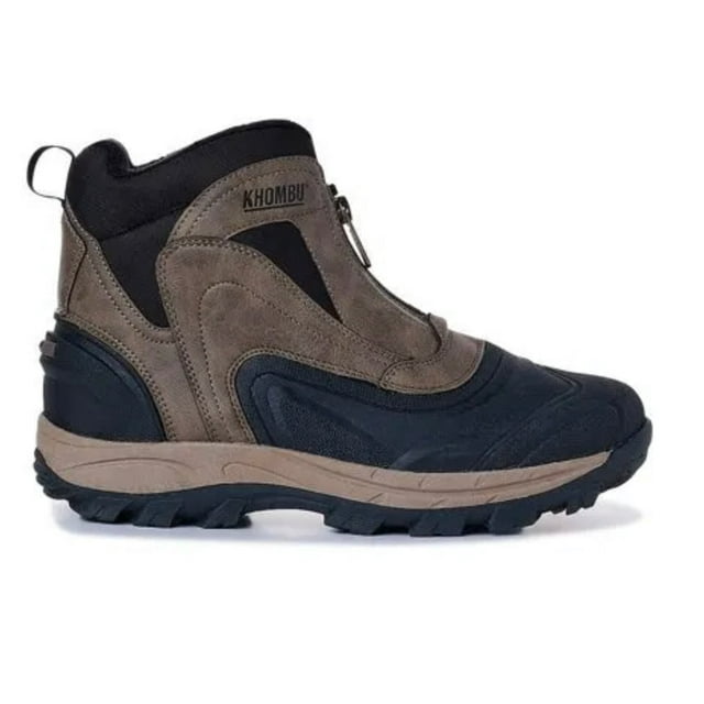 Khombu Men's Winter boot with Cuchioned footbed, Cliff, Zipup Hiker Boo 1624939 Size 8