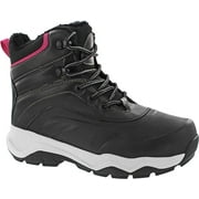 Khombu Riley Womens Size 6 Shell Lace-up Hiking Boot Cushioned Footbed, Black