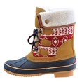 thumbnail image 1 of Khombu Women's Irene Snow Boots Red 9 Medium, 1 of 2