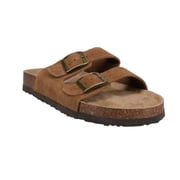 Khombu Womens Lightweight Suede Sandal, Brown - Size 6