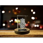 Khomsa| 3D Engraved Crystal Keepsake | Gift/Decor| Collectible | Souvenir | personalized 3D crystal photo gift |Customized 3d photo Engraved Crystal | Home decor