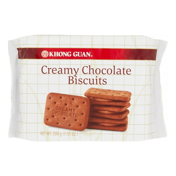 Khong Guan Biscuits, Creamy Chocolate, 7 Oz