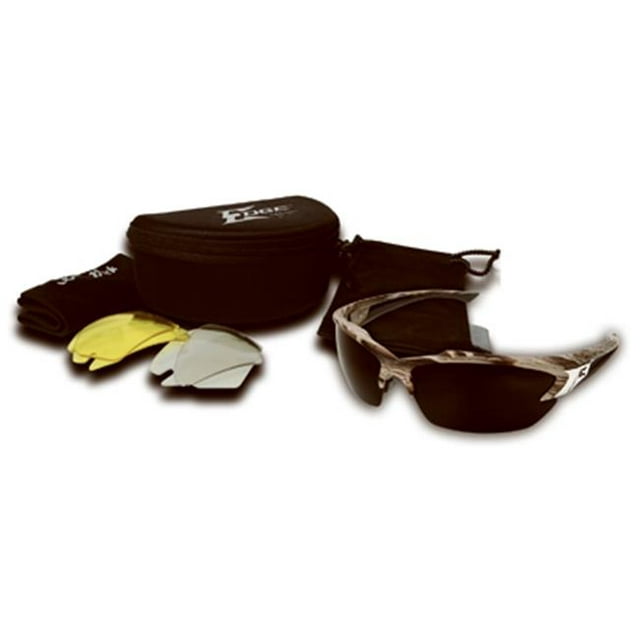 Khor Forest Camo frame 3-Lens Sunglasses Set
