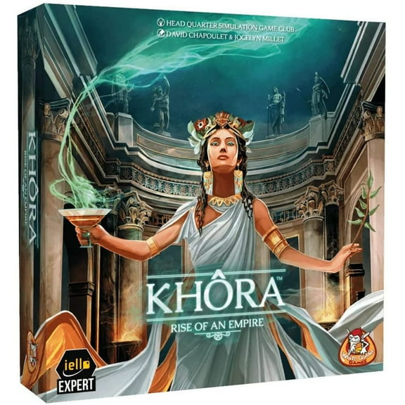 Khora: Rise of an Empire - IELLO Ancient Greece City Developing Board Game, Ages 14+, 2-4 Players, 75 Min