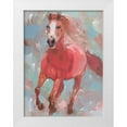 thumbnail image 1 of Khorasani, Hooshang 11x14 White Modern Wood Framed Museum Art Print Titled - Blazing Runner, 1 of 4