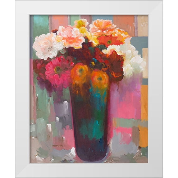 Khorasani, Hooshang 12x14 White Modern Wood Framed Museum Art Print Titled - In the Spotlight
