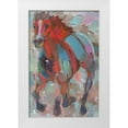 thumbnail image 1 of Khorasani, Hooshang 13x18 White Modern Wood Framed Museum Art Print Titled - Red Warrior, 1 of 4