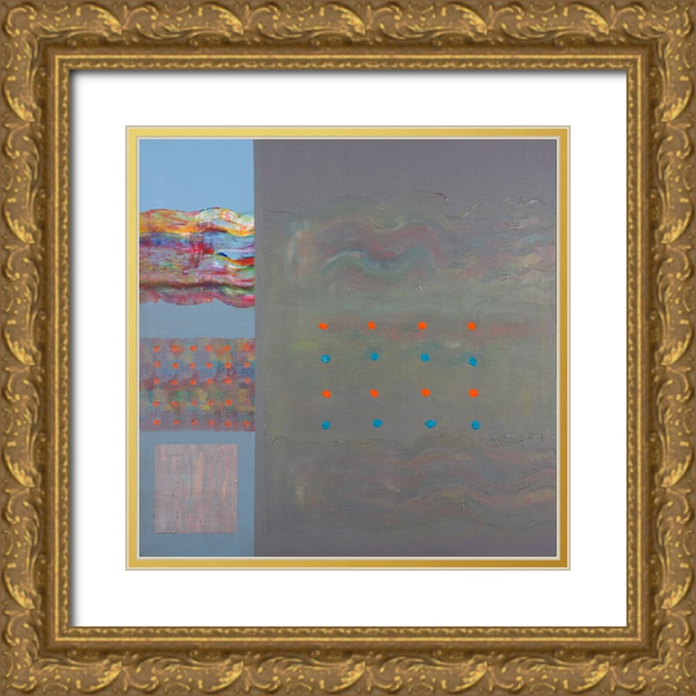 Khorasani, Hooshang 15x15 Gold Ornate Wood Framed with Double Matting