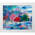thumbnail image 1 of Khorasani, Hooshang 17x15 White Modern Wood Framed Museum Art Print Titled - Stream Side Gathering, 1 of 4