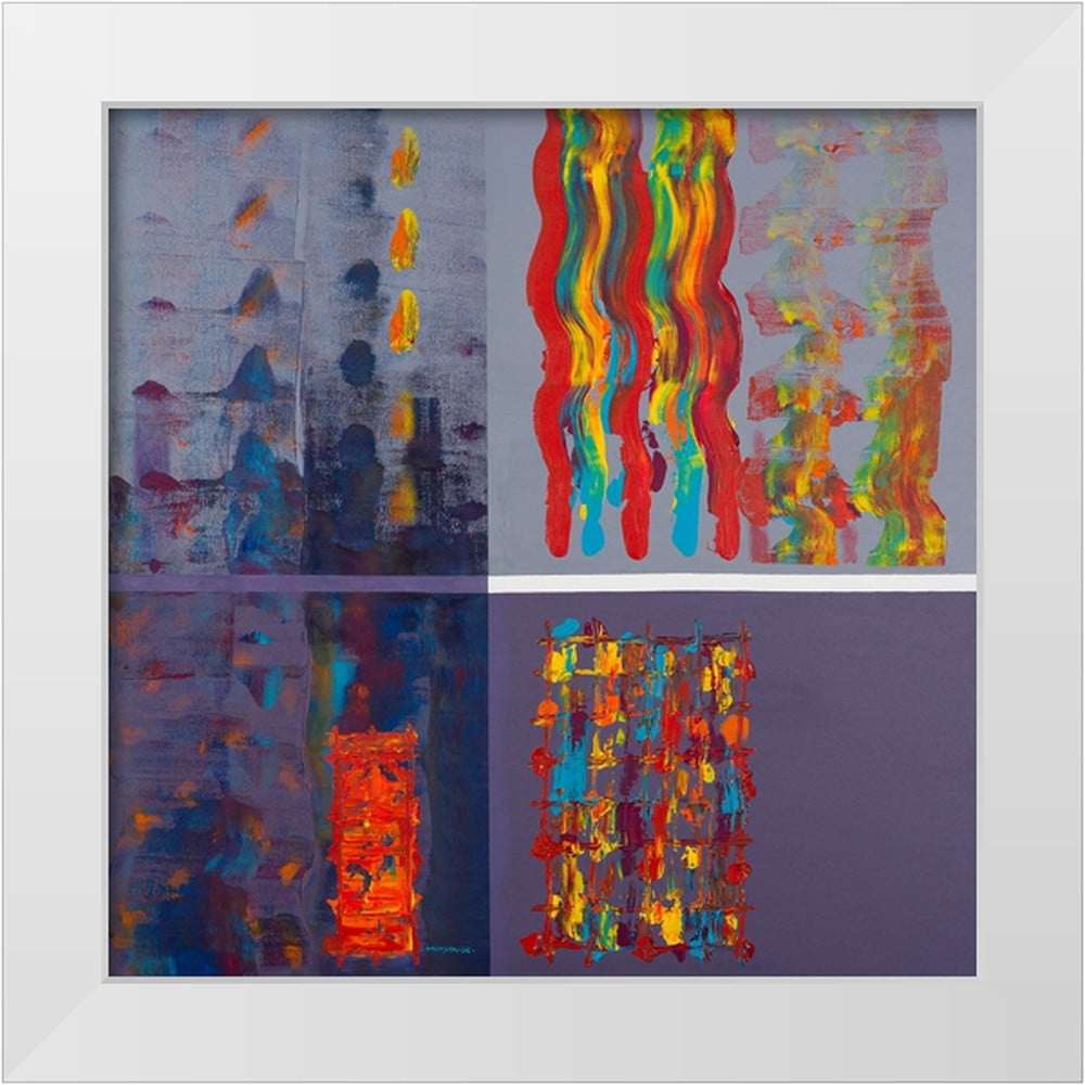 Khorasani, Hooshang 20x20 White Modern Wood Framed Museum Art Print