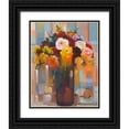 thumbnail image 1 of Khorasani, Hooshang 20x24 Black Ornate Wood Framed with Double Matting Museum Art Print Titled - Golden Bouquet, 1 of 4
