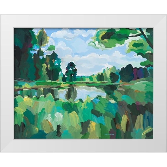 Khorasani, Hooshang 32x26 White Modern Wood Framed Museum Art Print Titled - Bayou Life