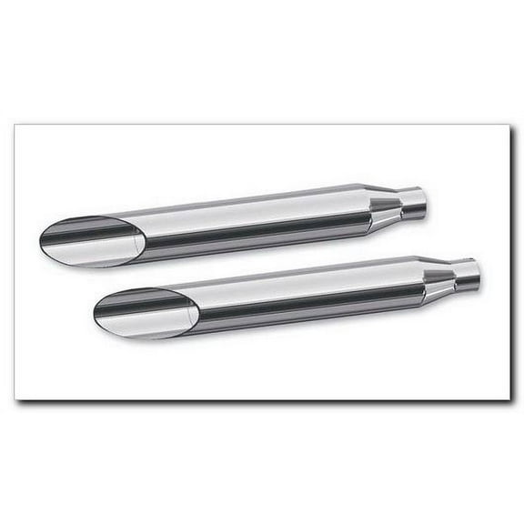 Khrome Werks 3" Chrome HP Plus Mufflers Slash Cut (202310A)