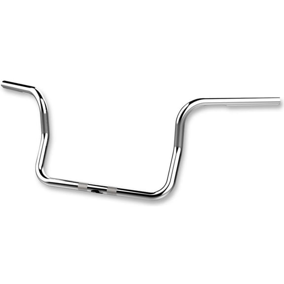 Khrome Werks 300201 1in. Bagger Bobber Ape Hanger Handlebar - 12in. - Dimpled and Drilled - Chrome