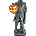 thumbnail image 1 of Haunted Hill Farm 44" 13 lbs Headless Horseman Statue, Halloween Decor, HHMG040-0HHM-BLK, 1 of 14