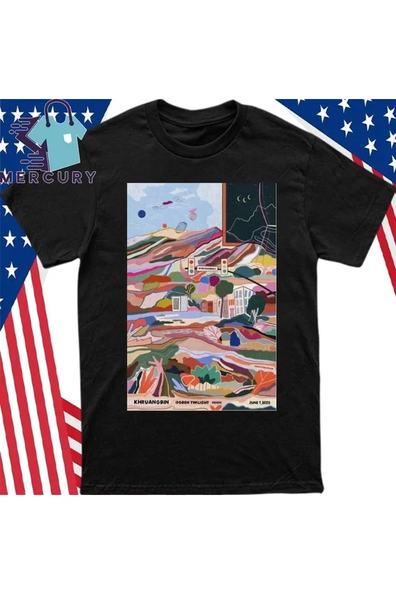 Khruangbin Ogden Twilight In Ogden, UT June 1 2025 Concert Poster Shirt | eBay