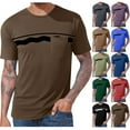 thumbnail image 1 of Khunlpohl Big and Tall Shirts for Mens Short Sleeve Tee with Pockets Casual Crewneck Loose Tshirts M-4XL, 1 of 5