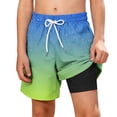thumbnail image 1 of Khunlpohl Boy's Shorts Drawstring Elastic Waistedd Tie Dye Summer Loose Beach Vacation Swimming Short Pants with Pockets, 1 of 5