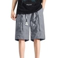 thumbnail image 1 of Khunlpohl Cargo Shorts for Men Big and Tall Loose Casual Elastic Waist Short Sweatpants with Pockets M-4XL, 1 of 7
