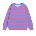 thumbnail image 1 of Khunlpohl Crew Neck Sweatshirts for Kids Long Sleeve Striped Clothes Loose Casual Fashion Tops 1-12 Years, 1 of 2