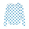 thumbnail image 1 of Khunlpohl Girl's Crew Neck Tops Long Sleeve Polka Dots Casual Fashion Shirts Comfortable Loose Tshirt for Kids, 1 of 6