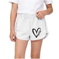 thumbnail image 1 of Khunlpohl Girl's Knitted Shorts Printed Elastic Waisted Wide Legs Short Pant Summer Casual Cute Loose Outdoor Pants 1-12 Years, 1 of 6