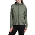 thumbnail image 1 of Khunlpohl Girls Sun Protection Jackets Long Sleeve Zip up Athletic Hoodie Tops for Hiking Running Summer Outwear, 1 of 6
