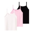 thumbnail image 1 of Khunlpohl Kid's 3 Pack Sleeveless Camisole Spaghetti Straps Round Neck Tank Tops Breathable Undershirt Clothes 1-12 Years, 1 of 5