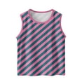 thumbnail image 1 of Khunlpohl Kid's Sleeveless Tank Top Striped Crew Neck Clothes Summer Fashion Comfortable Tshirt for Boys Girls 3-15 Years, 1 of 6