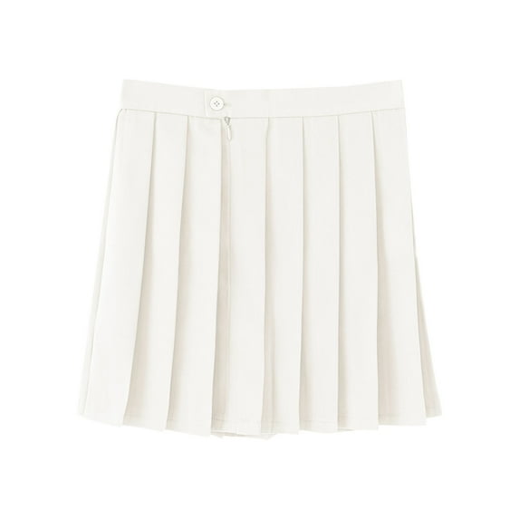 Khunlpohl Kids Girls Pleated Skirts Cotton School Uniform High Waist Mini Skirt for Girl 11-18 Years