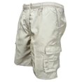 thumbnail image 1 of Khunlpohl Mens Cargo Shorts with Pockets Summer Workout Hiking Running Shorts Pants with Drawstring Elastic Wasit, 1 of 2