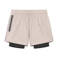 thumbnail image 1 of Khunlpohl Running Shorts for Men Athletic Hiking Elastic Drawstring Waist Workout Gym Short Pants with Liner, 1 of 5