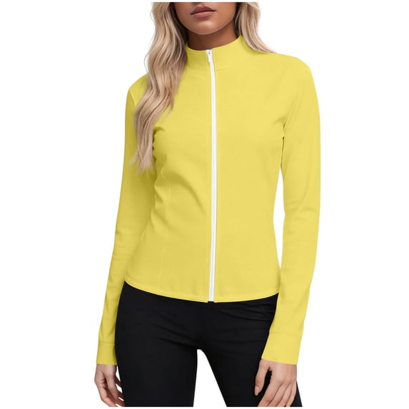 Khunlpohl S-5XL Women's Sun Protection Jackets Full Zip Lightweight Long Sleeve Summer Jacket for Hiking