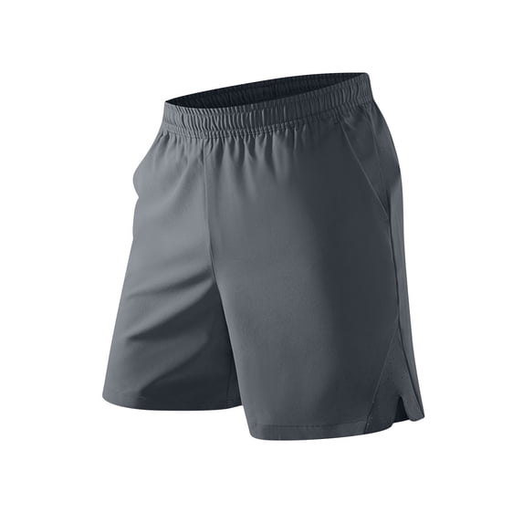 Khunlpohl S-8XL Mens Casual Shorts Lightweight Breathable Solid Color Loose Elastic Waist Drawstring Running Shorts