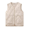 thumbnail image 1 of Khunlpohl Sleeveless Vest for Womens Full Zip V Neck Quilted Puffer Warm Jackets Casual Lightweight Outwear with Pockets, 1 of 4
