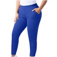 thumbnail image 1 of Khunlpohl Women Plus Size Leggings with Pocket Yoga Workout High Waist Pants for Womens Casual Slim Trousers, 1 of 7
