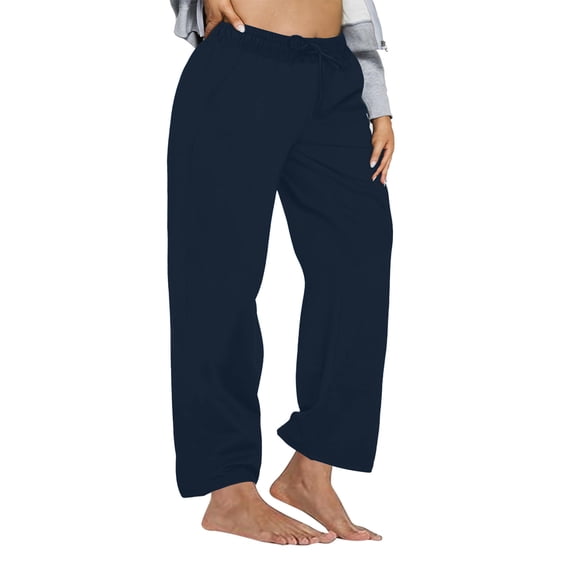 Khunlpohl Women Plus Size Yoga Pant Wide Leg Loose Lounge Pants Workout Gym Comfy Soft Outfits XL-5XL