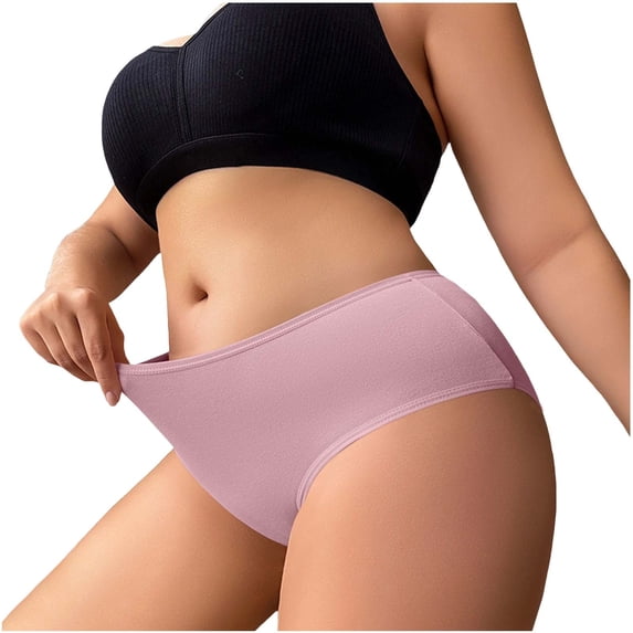 Khunlpohl Women's Briefs Low Waisted Elastic Seamless Underpants Breathable Comfortable Lightweight Panties